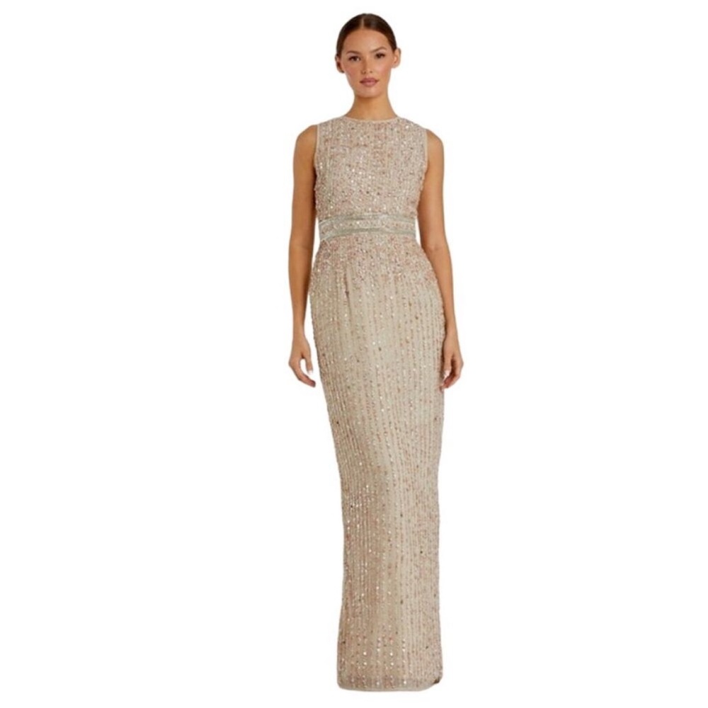 Mac Duggal Sequin Beaded Evening Gown – Size 10 (New with Tags)